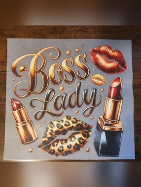 "BOSS LADY" DTF TRANSFER SHEET